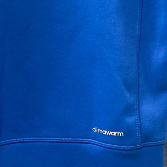 Adidas Men's Climawarm Hoodie Blue and Gray Size Medium - Picture 4 of 6